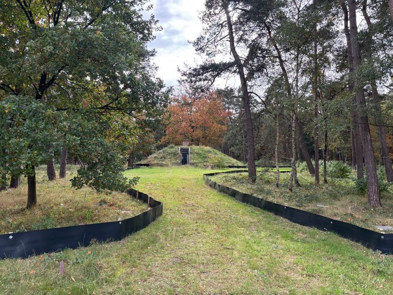 De nieuwe vleermuisbunker op woningbouwproject De Vliegbasis in Soesterberg