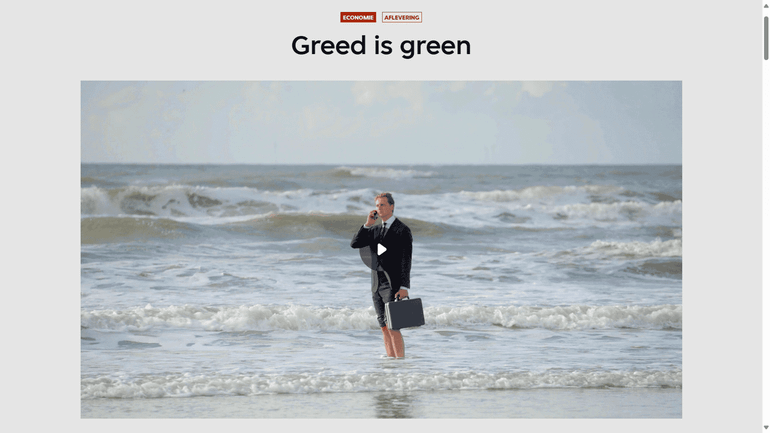 Screenshot van aflevering 'Greed is Green' van VPRO Tegenlicht