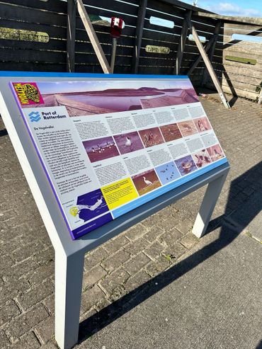 Informatiebord bij de Vogelvallei