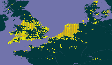 Verspreiding Rietorchis op Europese schaal (2022 tot en met 2026)