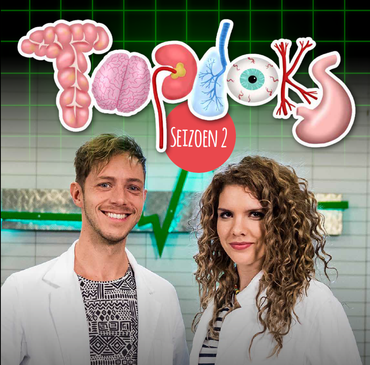 Presentatoren van Topdoks: dokter Elbert en Rachel