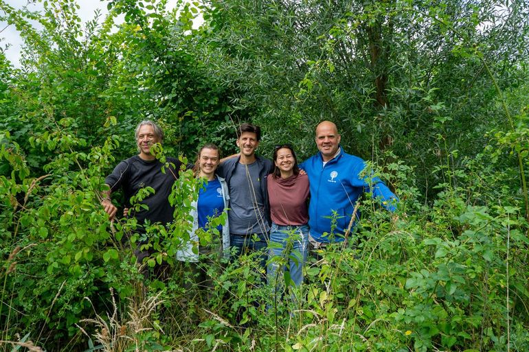 Aanplant die vier jaar geleden is gezet, heeft zich al ontwikkeld tot een biodivers stukje nieuw leembos