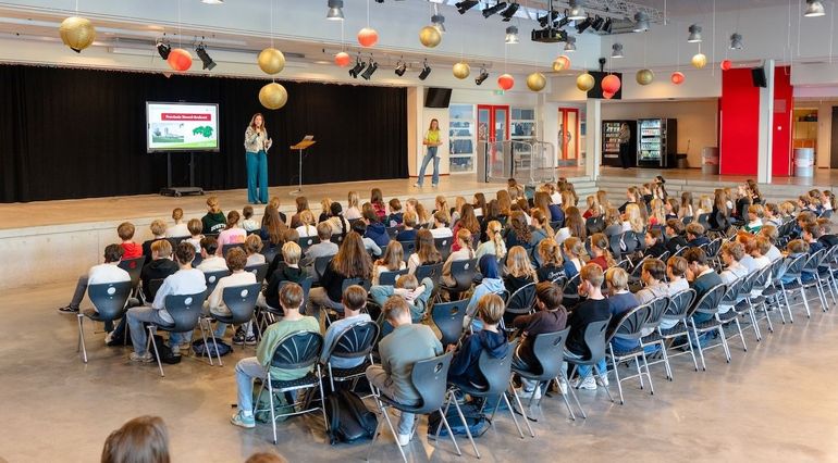 Leerlingen denken en doen mee, en leren wat hun rol is in een duurzame toekomst