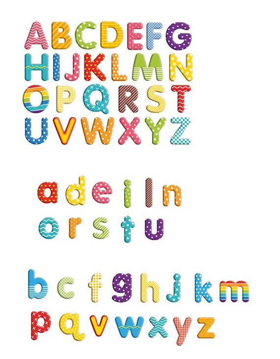 Magnetische letters in kistje