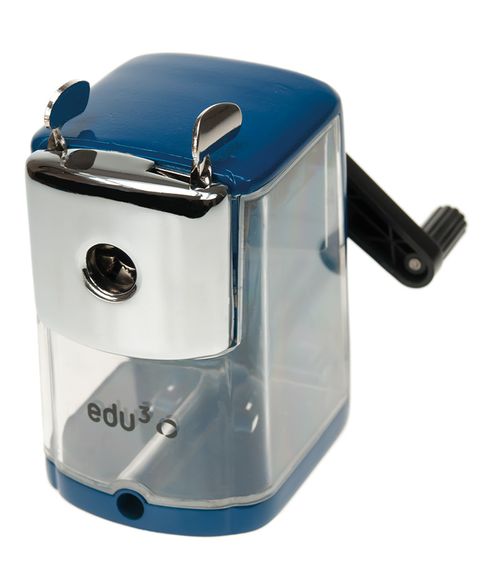 Potloodslijp-machine, metalen uitvoering. Geschikt voor dikke en dunne (kleur-) potloden.