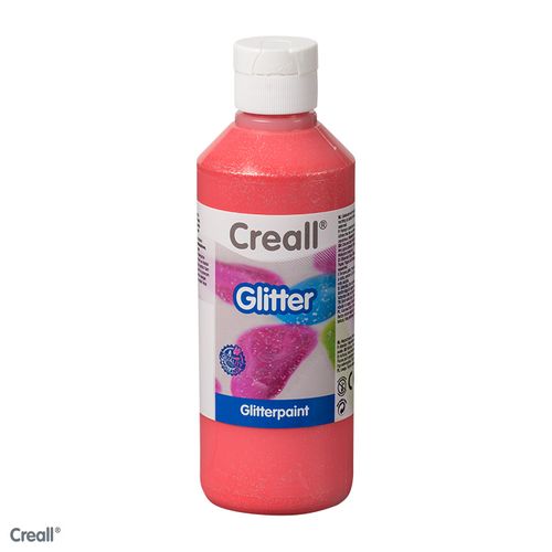 Creall-Glitter 250 ml, rood