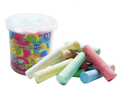 Spielplatzkreide 12 Stück in Eimer