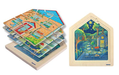 4-Lagenpuzzle Zuhause