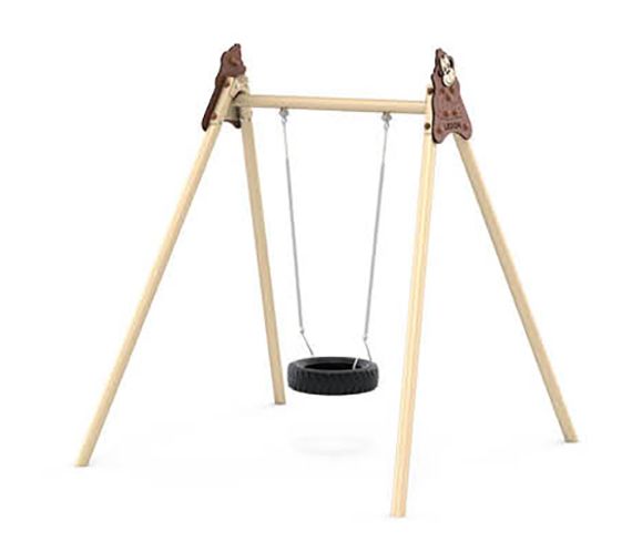 Metallschaukelgestell mit 1 Reifenschaukel