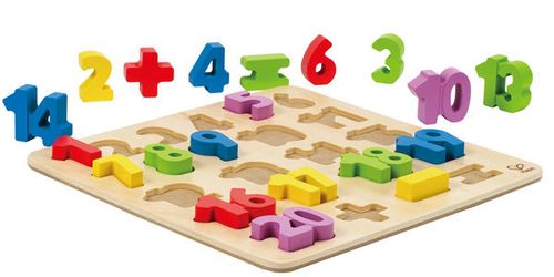 Zahlenpuzzle Holz