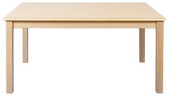 Tisch Rechteck 120x80cm. Ahorn hell