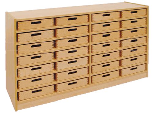 Schrank mit 28 Kästen