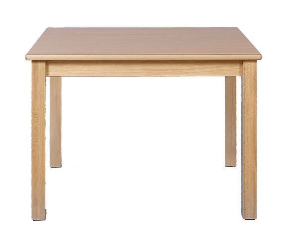 Tisch Rechteck 120x80cm. Buche hell