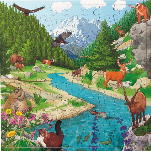 Puzzle Tierwelten interaktiv, das neue Puzzle mit der tollen App !