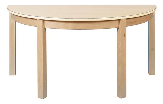 Tisch Halbrund 120x60cm.