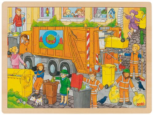 Puzzel Vuilniswagen.