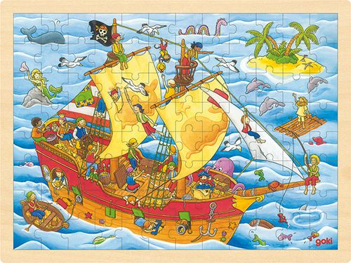 Einlegepuzzle Piraten 96 teilig