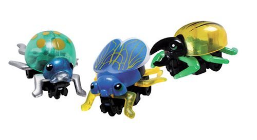 Krabbel-Insekten met friktiemotor