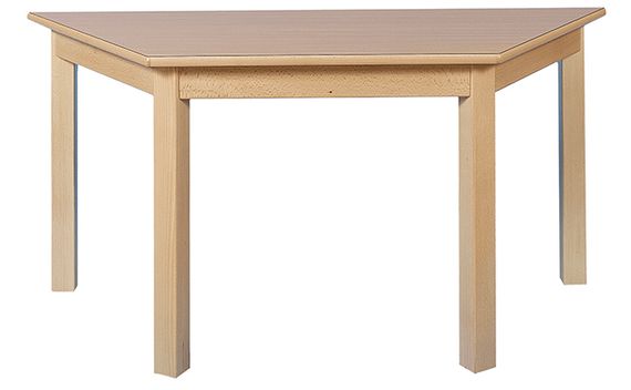 Tisch Trapez 140x70cm. Buche hell