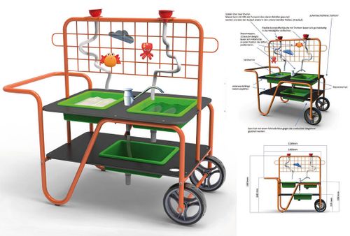 Zandwatertafel Outdoor, mobiel
