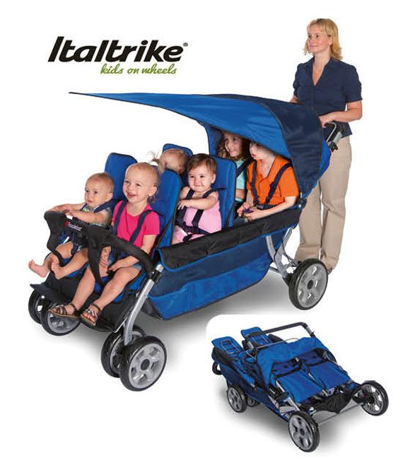 Italtrike Buggy LX Stroller für 6 Kinder
