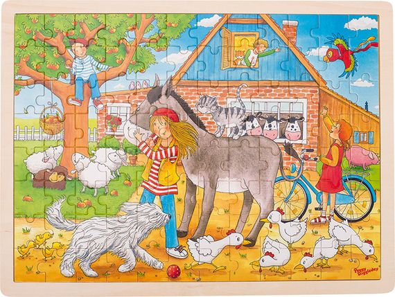 Puzzle Peggy auf dem Bauernhof