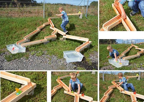 Wasser- und Kugelbahn, 12 Teile (Indoor + Outdoor)