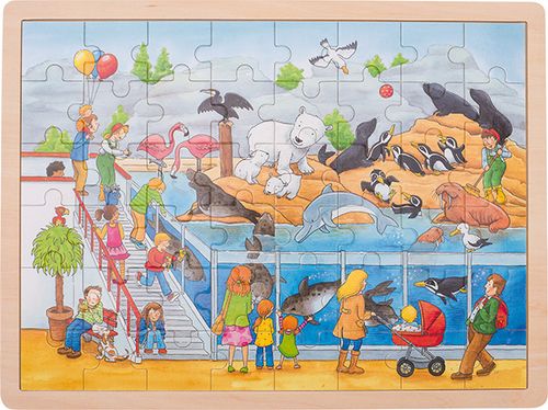 Einlegepuzzle Zoo 48 teilig