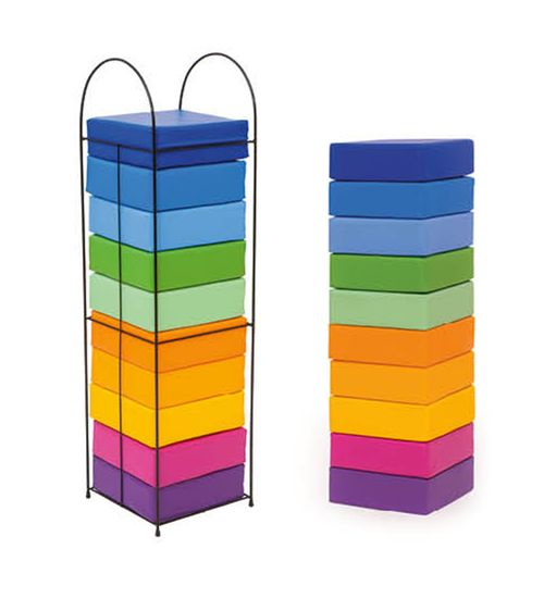 Regenbogen-Sitzkissen mit Sitzkissengestell