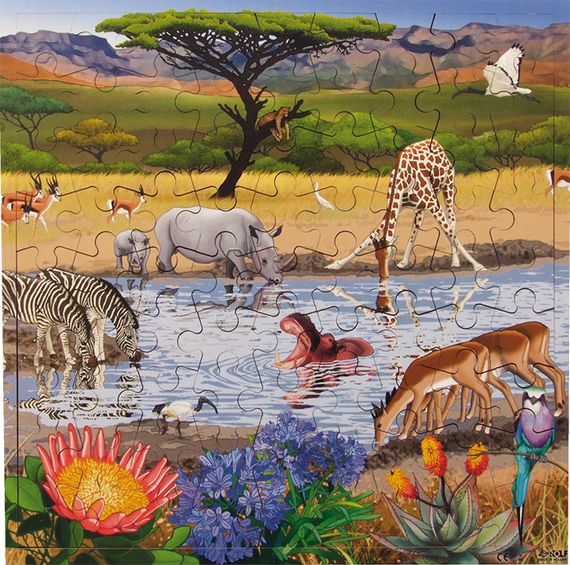 Puzzle Interaktiv Wasserstelle