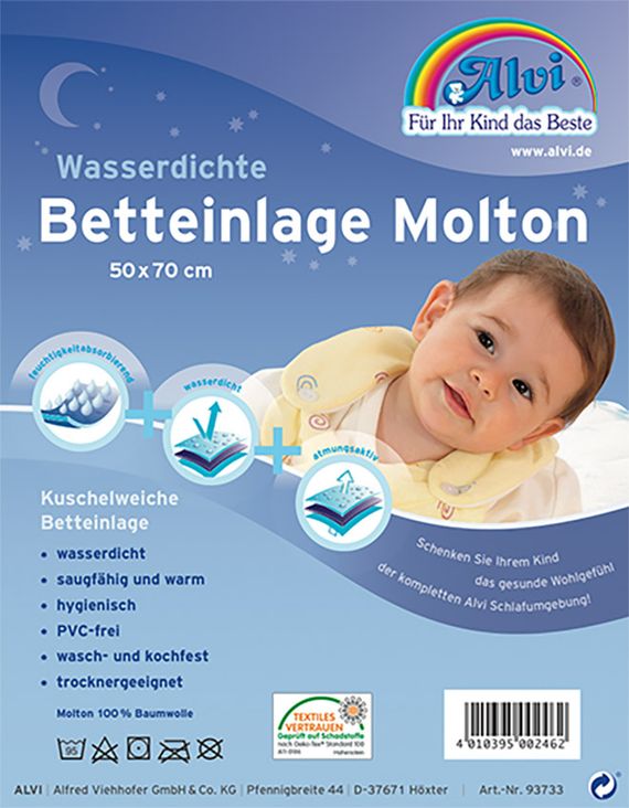 Wasserdichte Betteinlage weiß