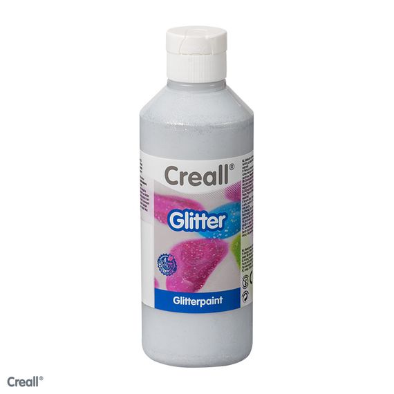 Creall-Glitter 250 ml, silber