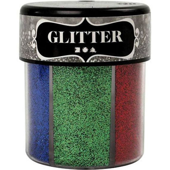 Glitter in strooipot A.