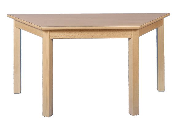 Tisch Trapez 120x60cm. Buche hell