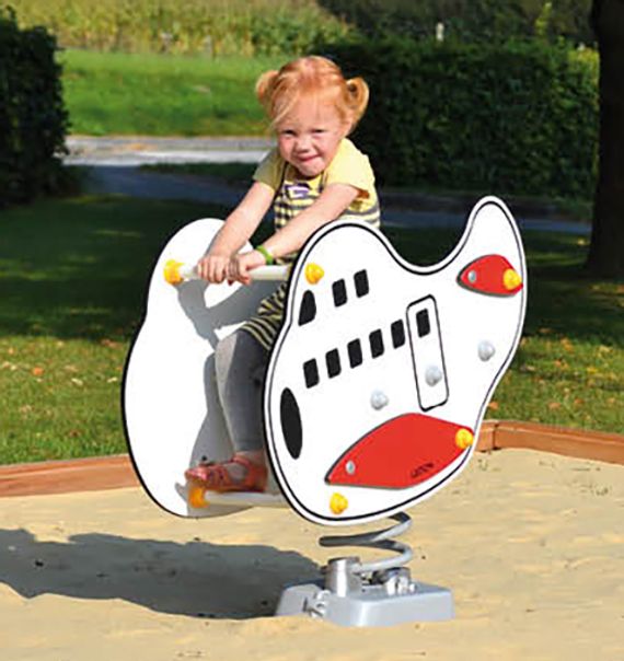 Federwippe Flugzeug