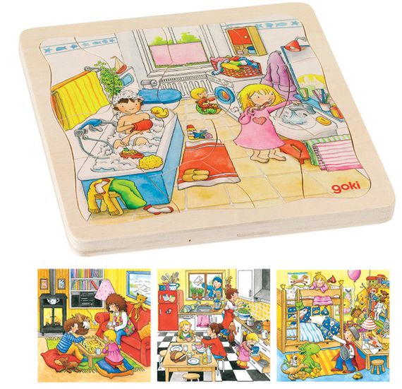Schichtenpuzzle Mein Tag