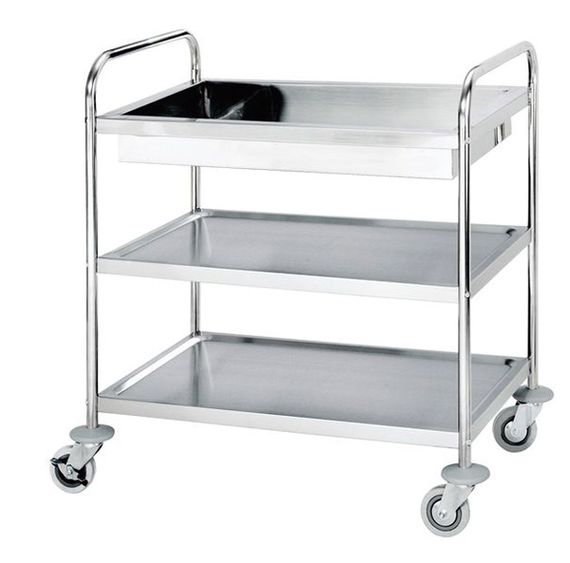 Abräumwagen mit Wanne