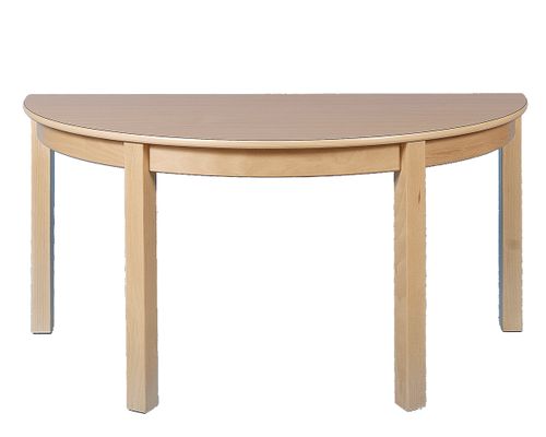Tafel halfrond 120x60cm.