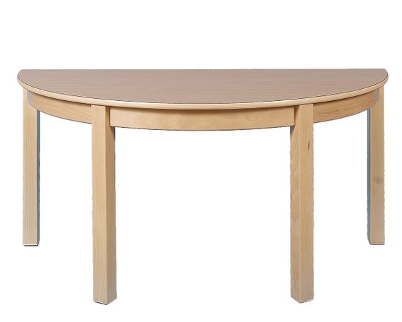 Tafel halfrond 120x60cm.