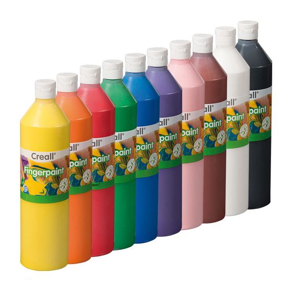 Vingerverf 10 kleuren assortie