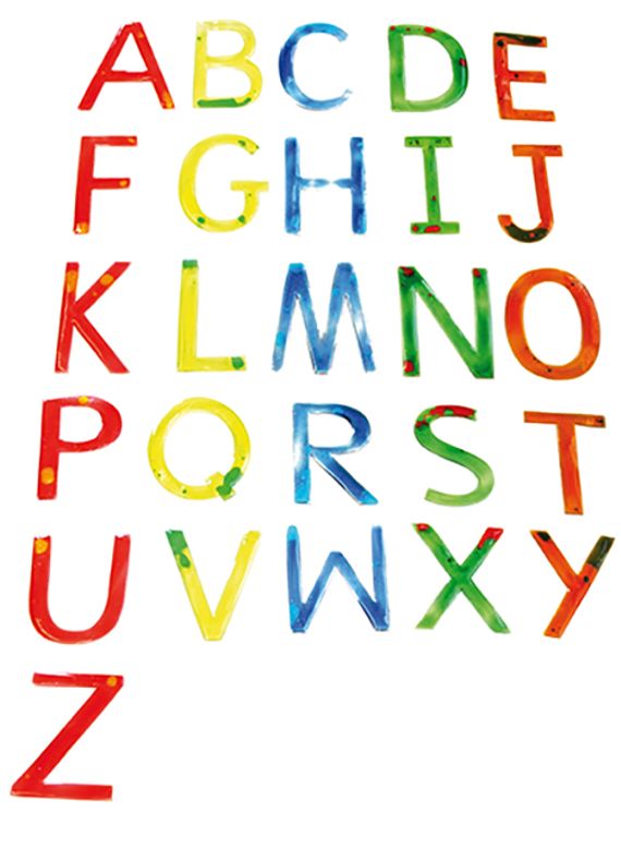 Flüssigkeitsbuchstaben