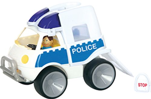 Politieauto met softwheels