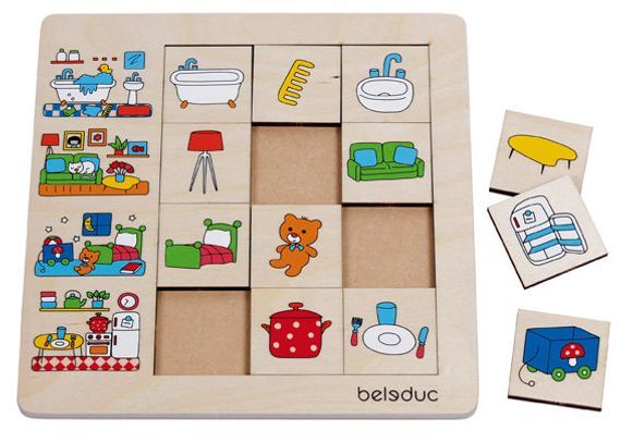 Sorteerpuzzel in huis