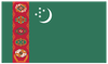 Flag for Turquemenistão