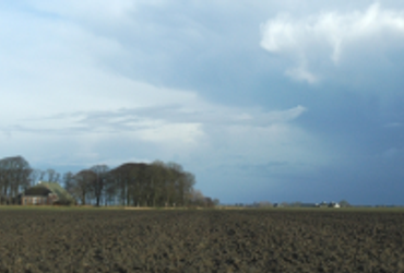 Wierdenlandschap, het vroegere stroomgebied van de Hunze en van de Fivel