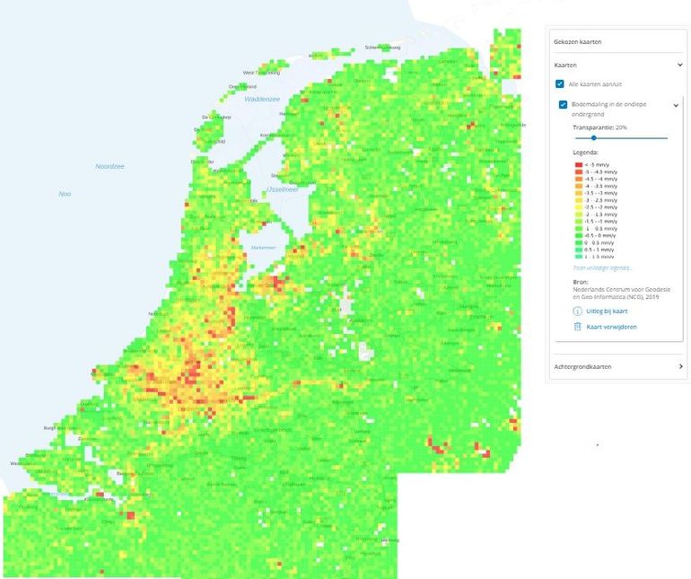 Bodemdaling in de ondiepe ondergrond