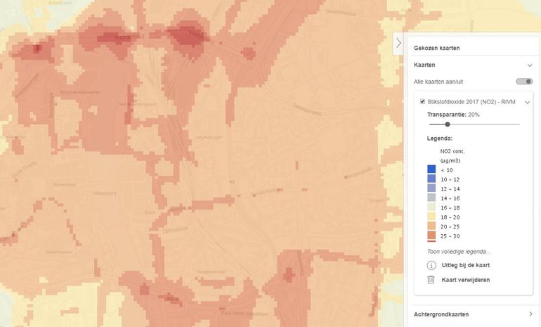 Stikstofdioxide 2017 (NO2)