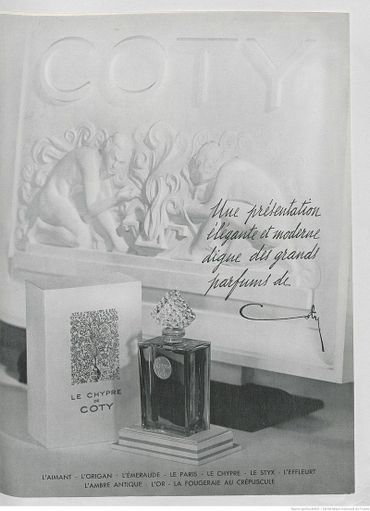 Parfumreclame voor Le Chypre de Coty