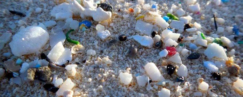 Microplastics On Beach