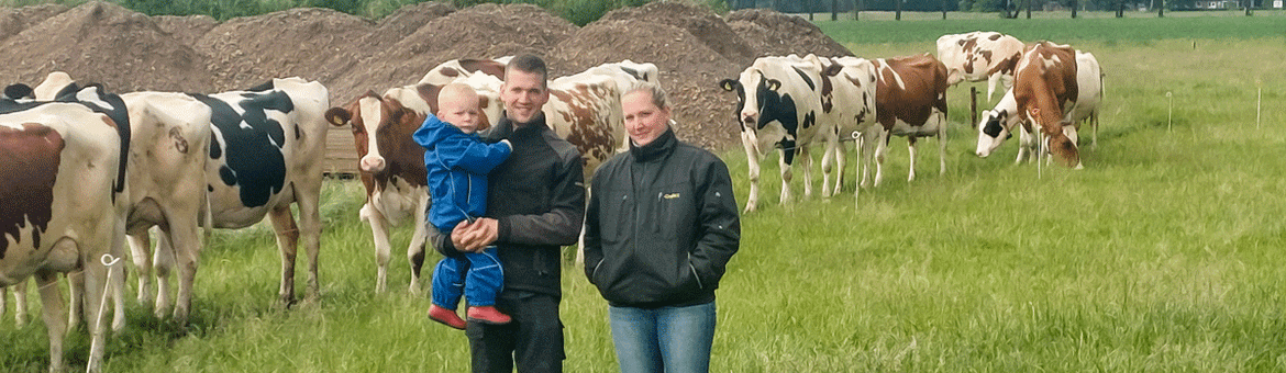Dirk en Melanie Tegenbosch met hun zoon